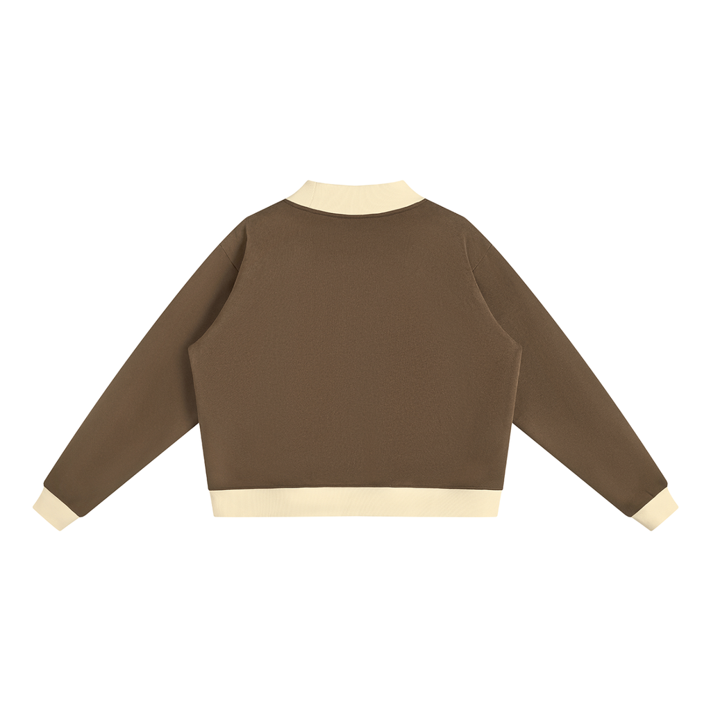 Women’s Mock Neck Crewneck Sweatshirt