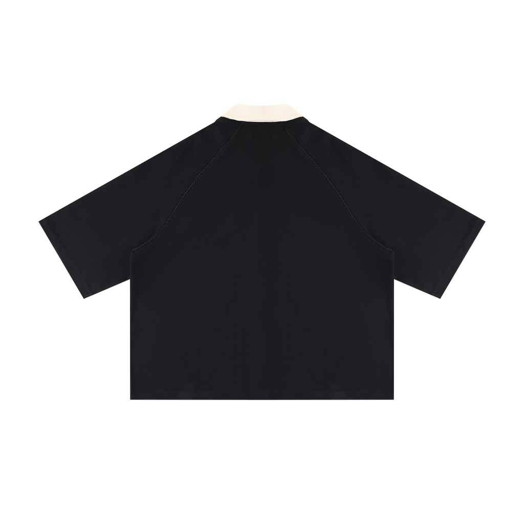 Unisex Color Block Boxy Short Sleeve Shirt