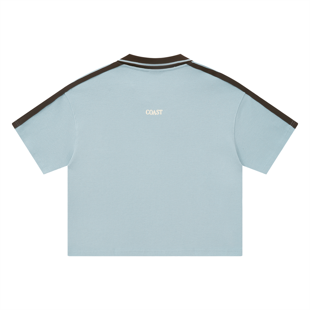 Unisex Color Block Polo Shirt