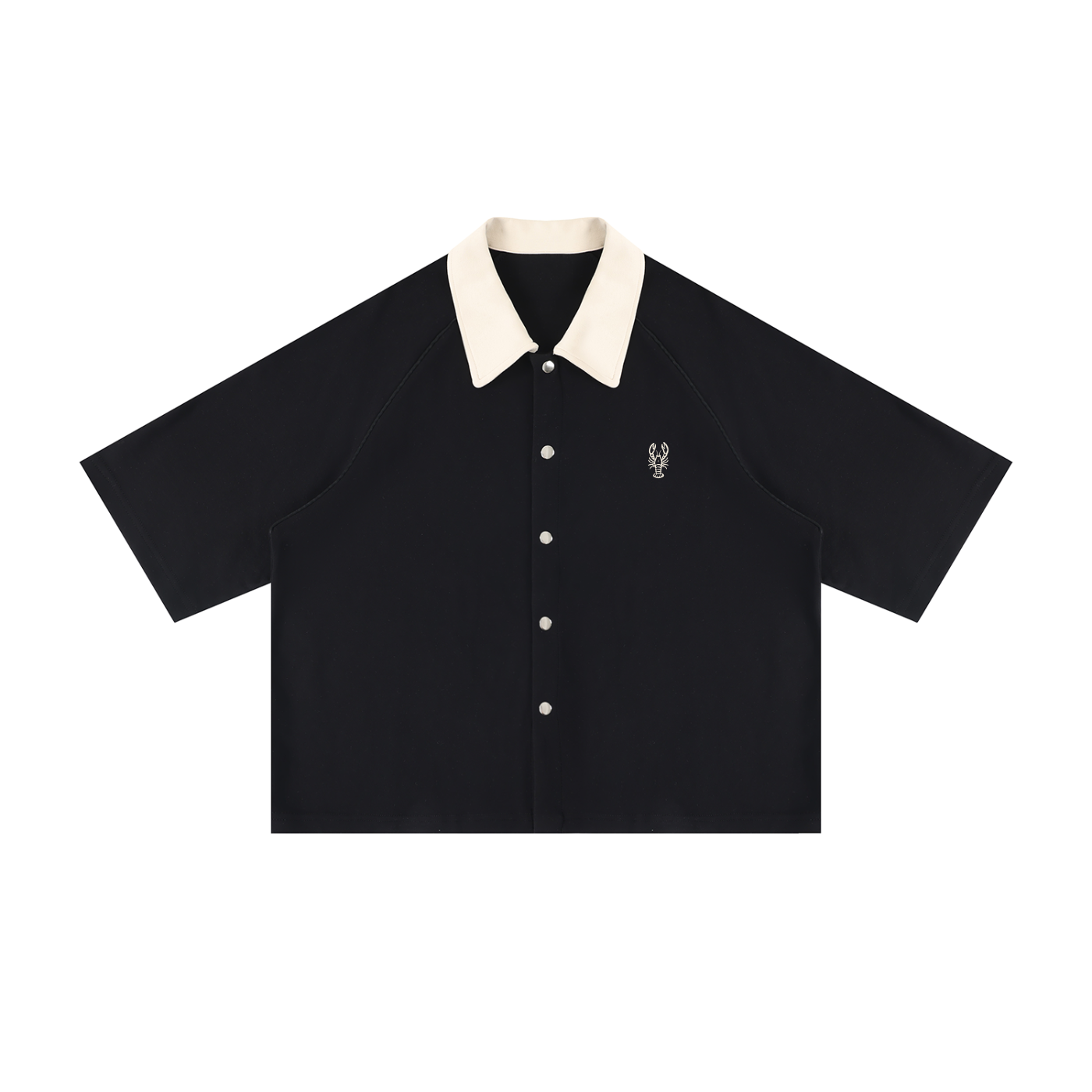 Unisex Color Block Boxy Short Sleeve Shirt