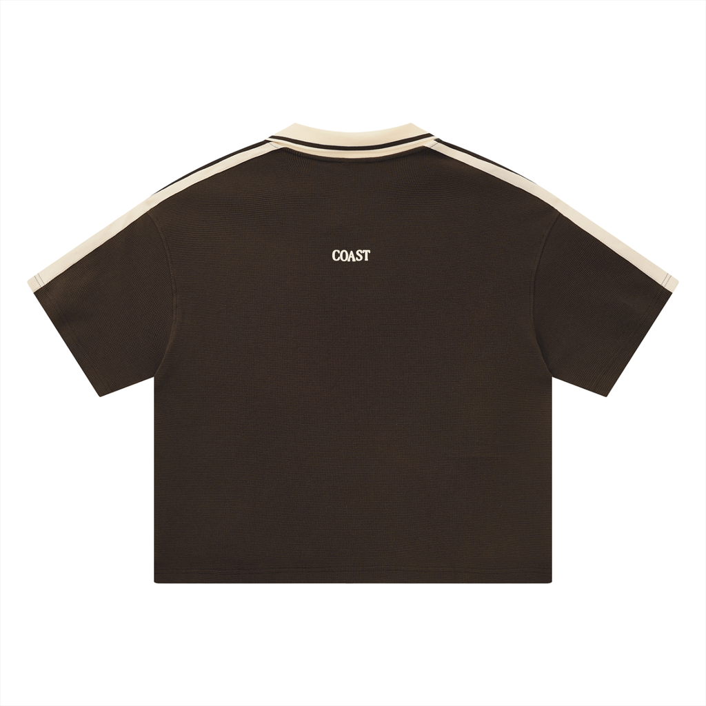 Unisex Color Block Polo Shirt
