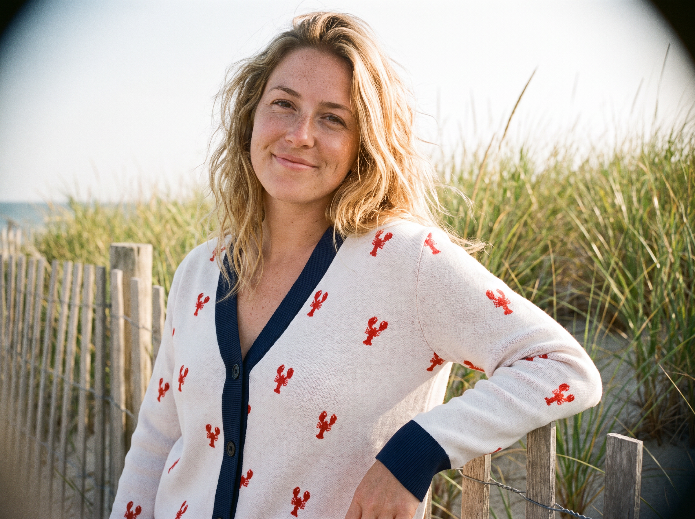 Lobster Knitted cardigan