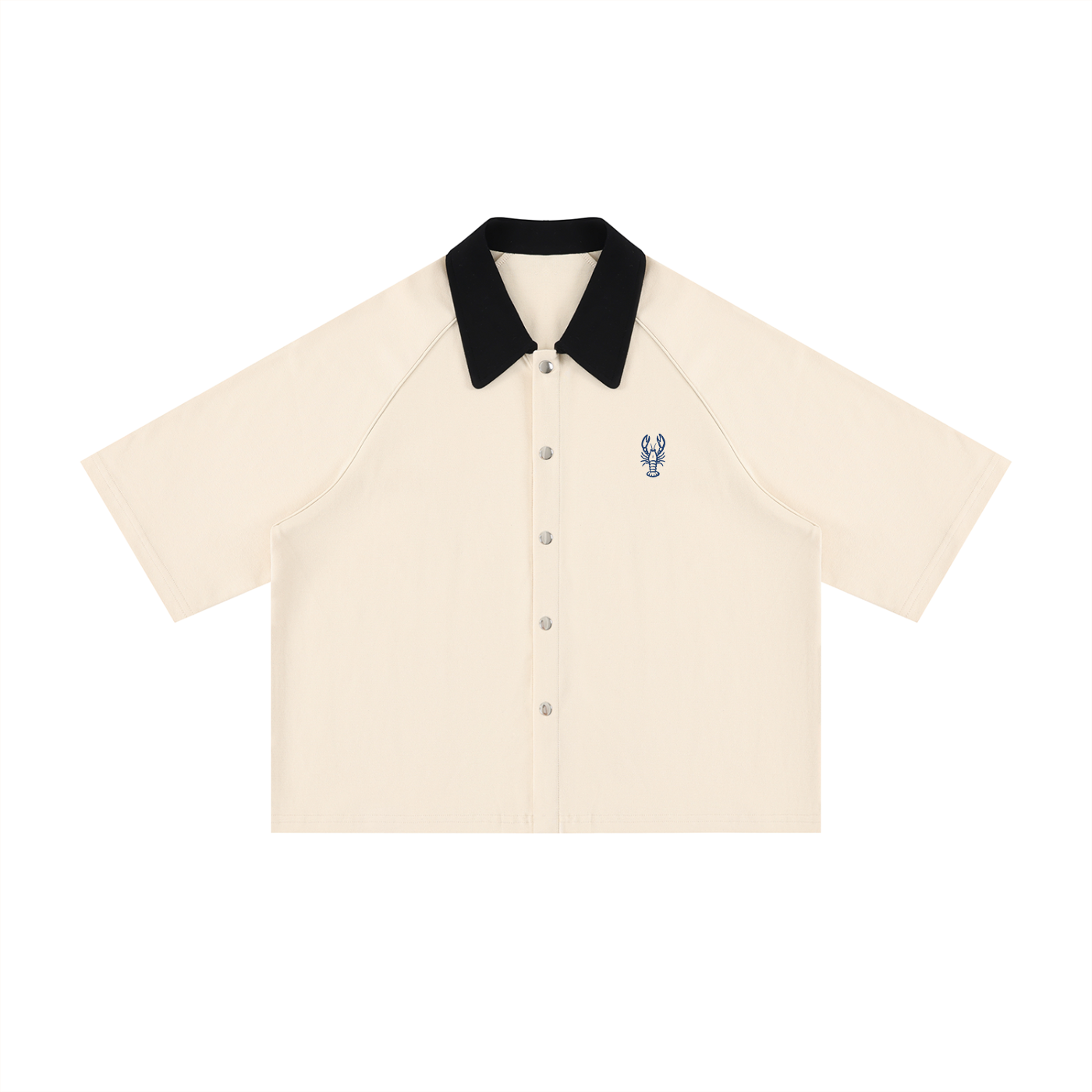 Unisex Color Block Boxy Short Sleeve Shirt