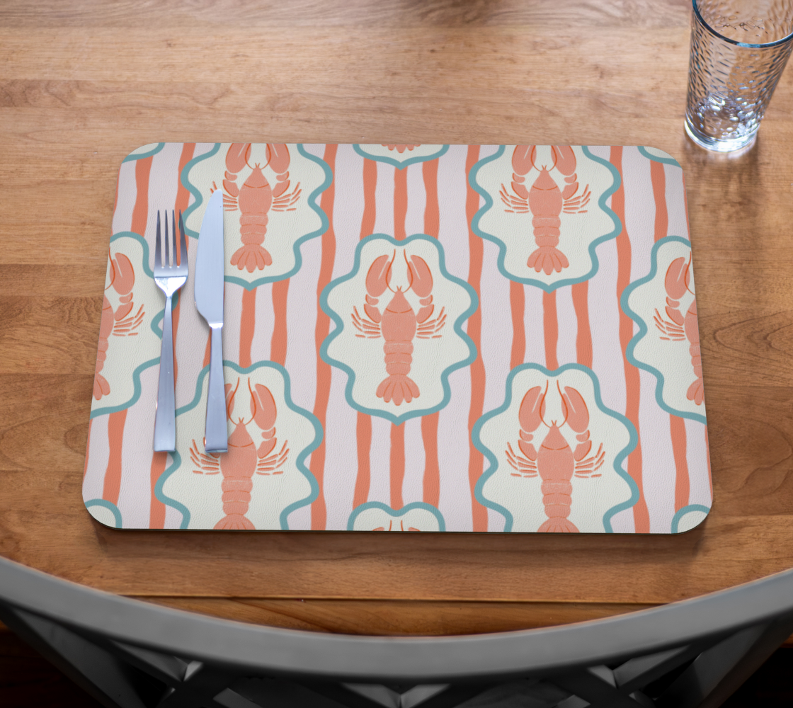 Lobster for dinner placemats