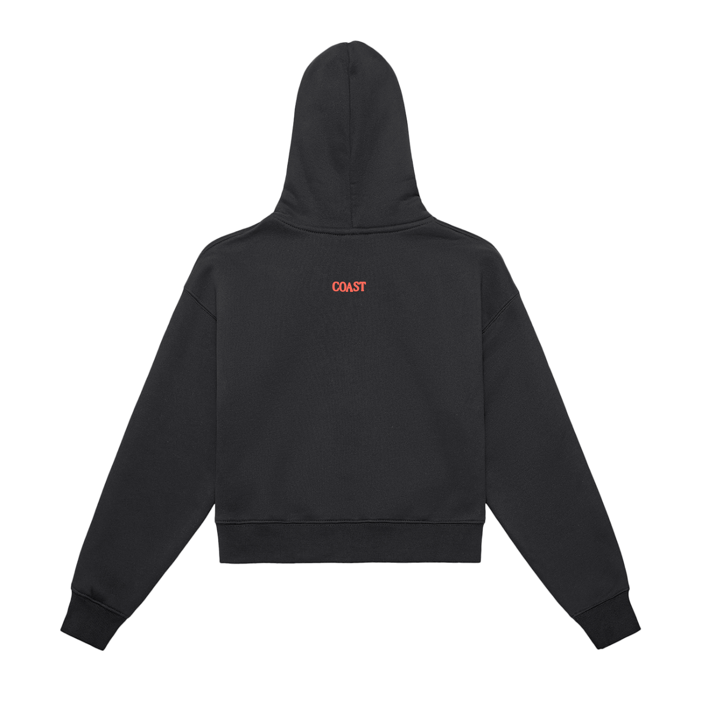 Women's Fleeced Zip-Up Cropped Hoodie
