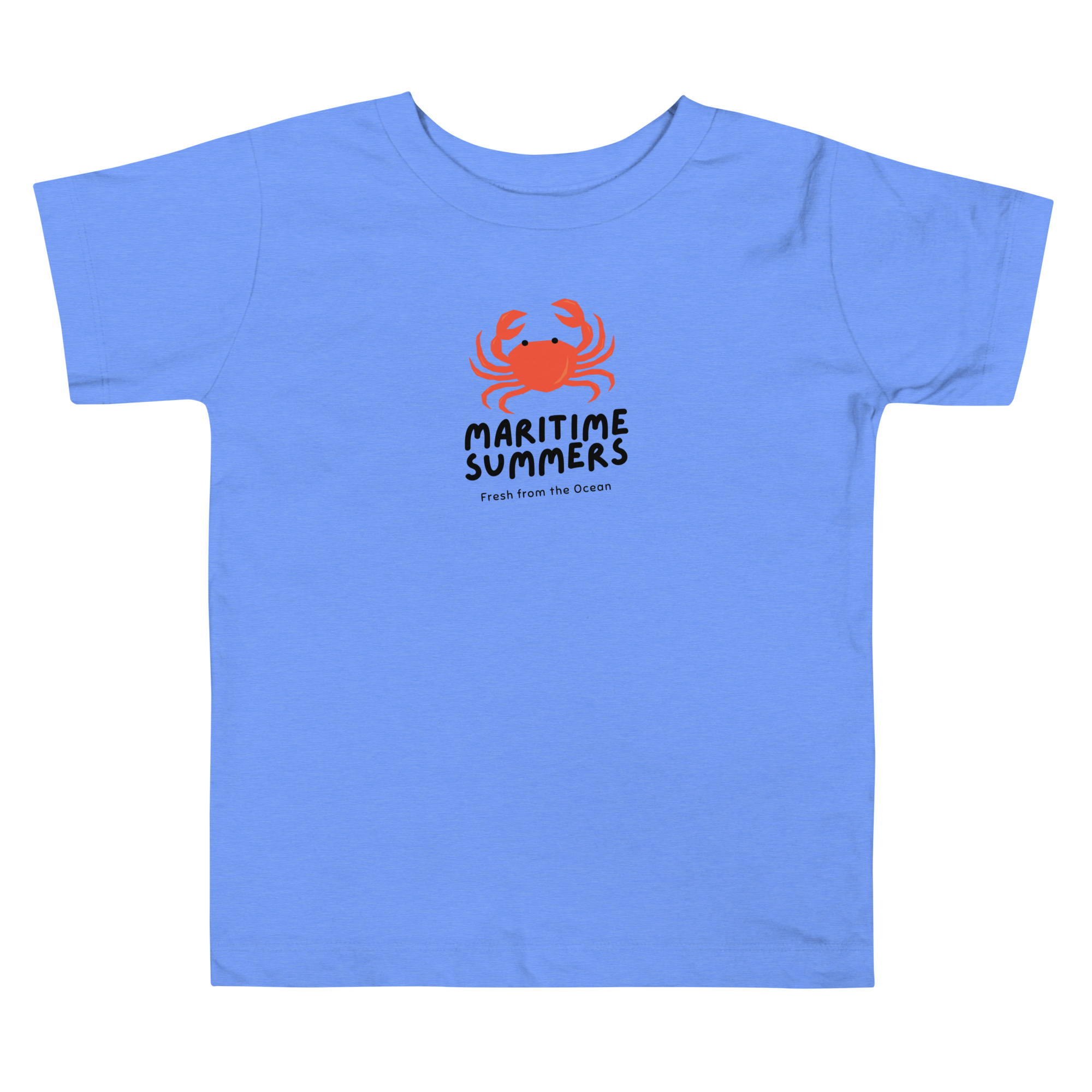 Maritime Summers Crab Toddler Short Sleeve Tee
