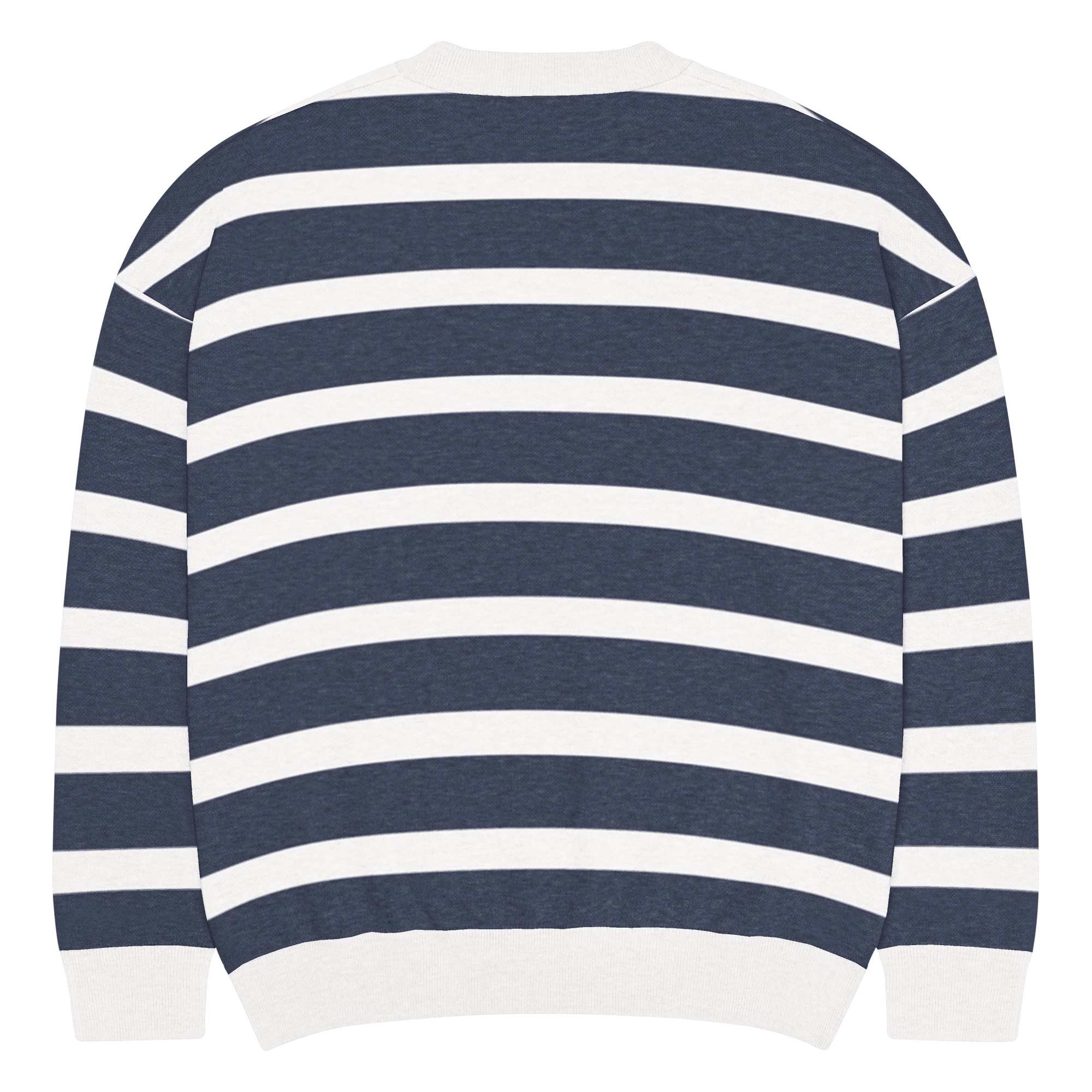 Relaxed fit knitted crew neck sweater